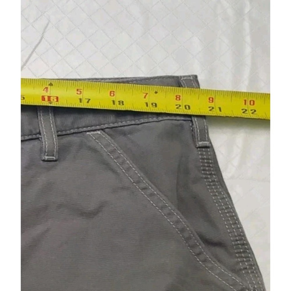 Carhartt Shorts Mens 42 Gray Cotton Work Carpenter Utility Dungaree B278 CHR - Picture 5 of 8